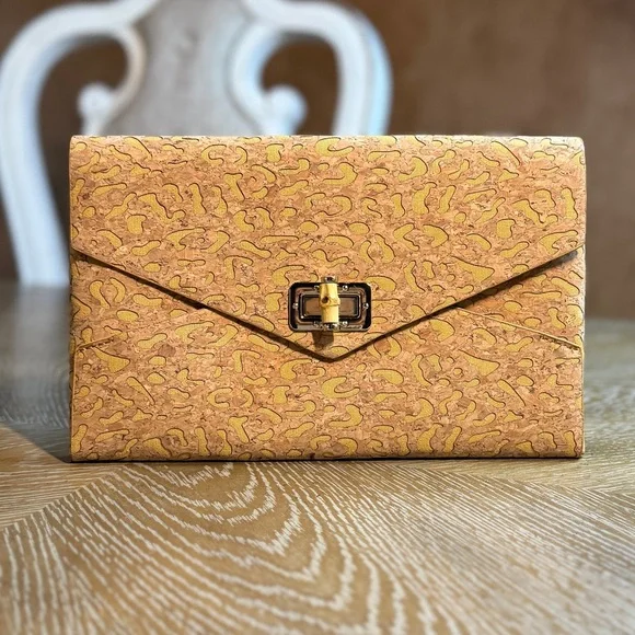 Sondra Roberts Cork Envelope Clutch - Picture 2 of 10